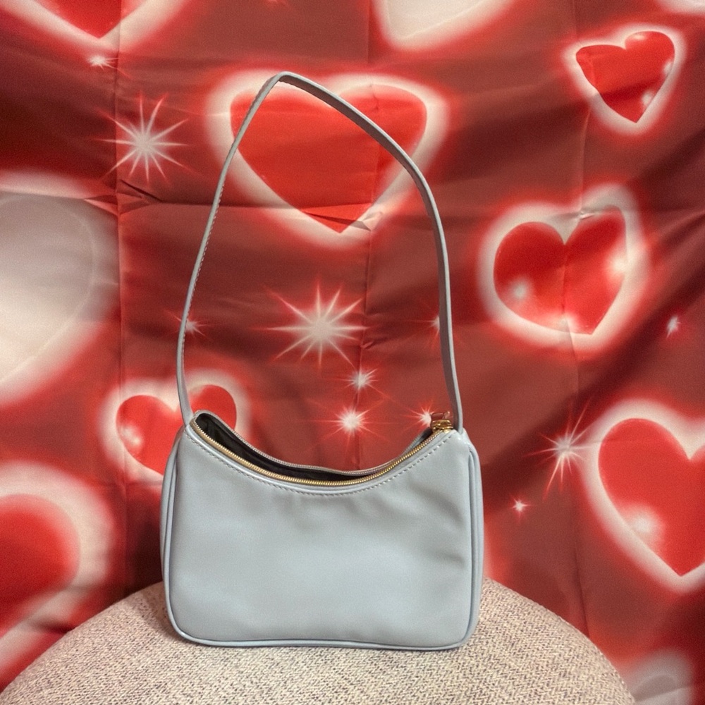 Elegant Gray Women's Shoulder Bag